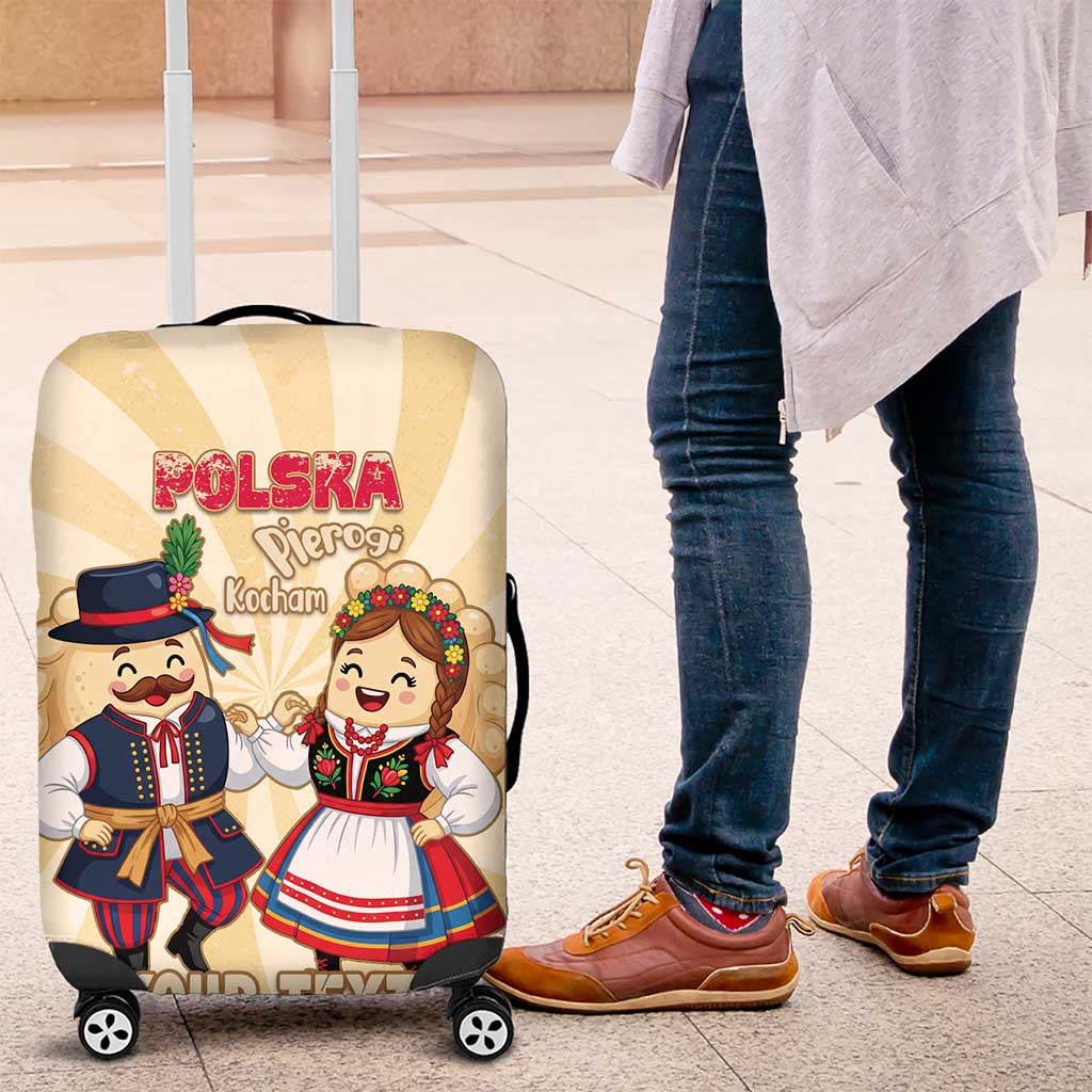 Personalised Pierogi Festival Poland Luggage Cover Polska Dumpling Kocham - Wonder Print Shop