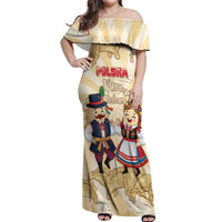 Personalised Pierogi Festival Poland Off Shoulder Maxi Dress Polska Dumpling Kocham - Wonder Print Shop