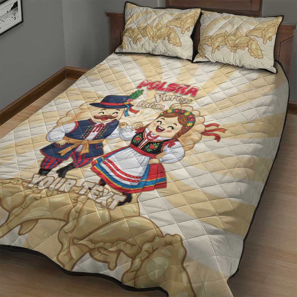 Personalised Pierogi Festival Poland Quilt Bed Set Polska Dumpling Kocham - Wonder Print Shop