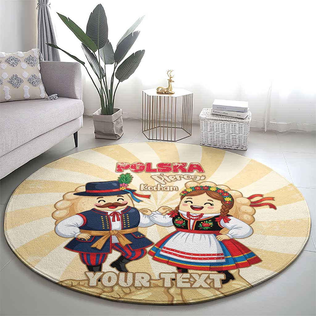 Personalised Pierogi Festival Poland Round Carpet Polska Dumpling Kocham - Wonder Print Shop