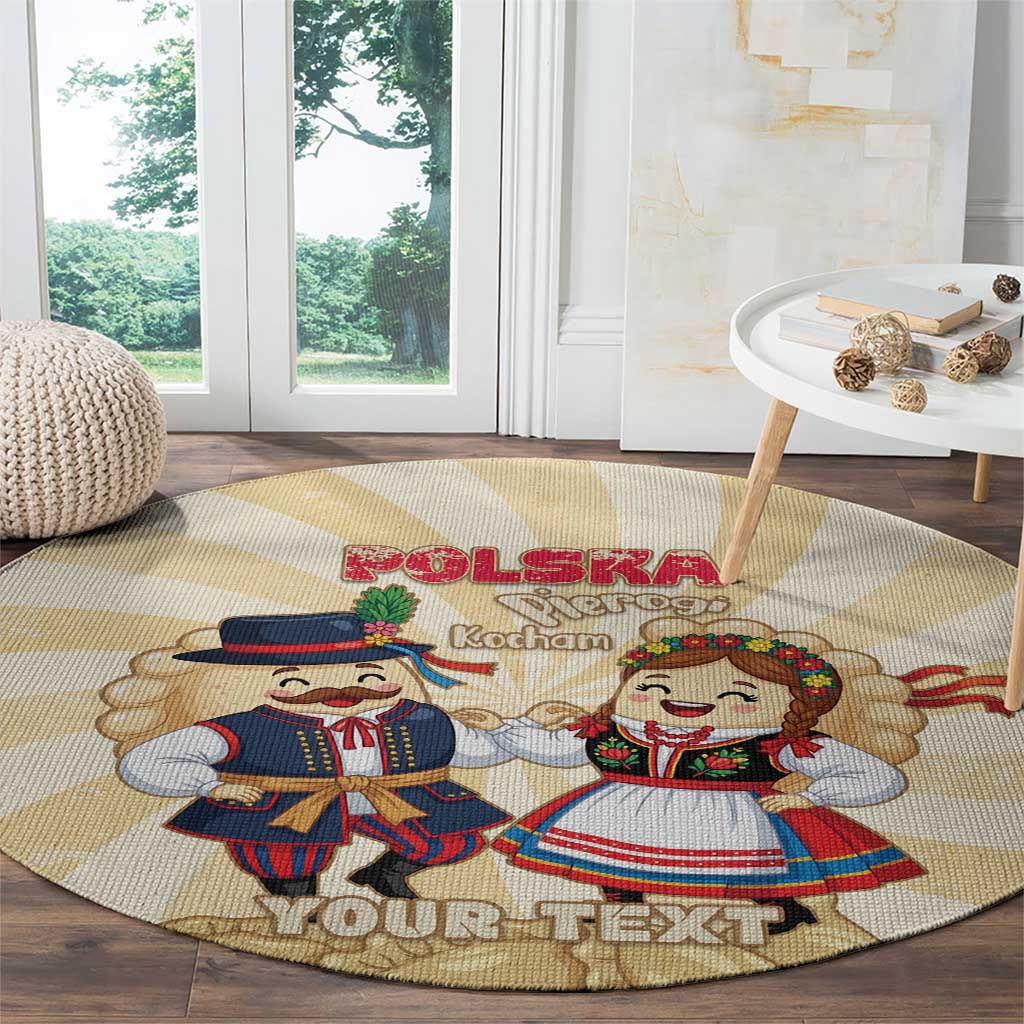Personalised Pierogi Festival Poland Round Carpet Polska Dumpling Kocham - Wonder Print Shop
