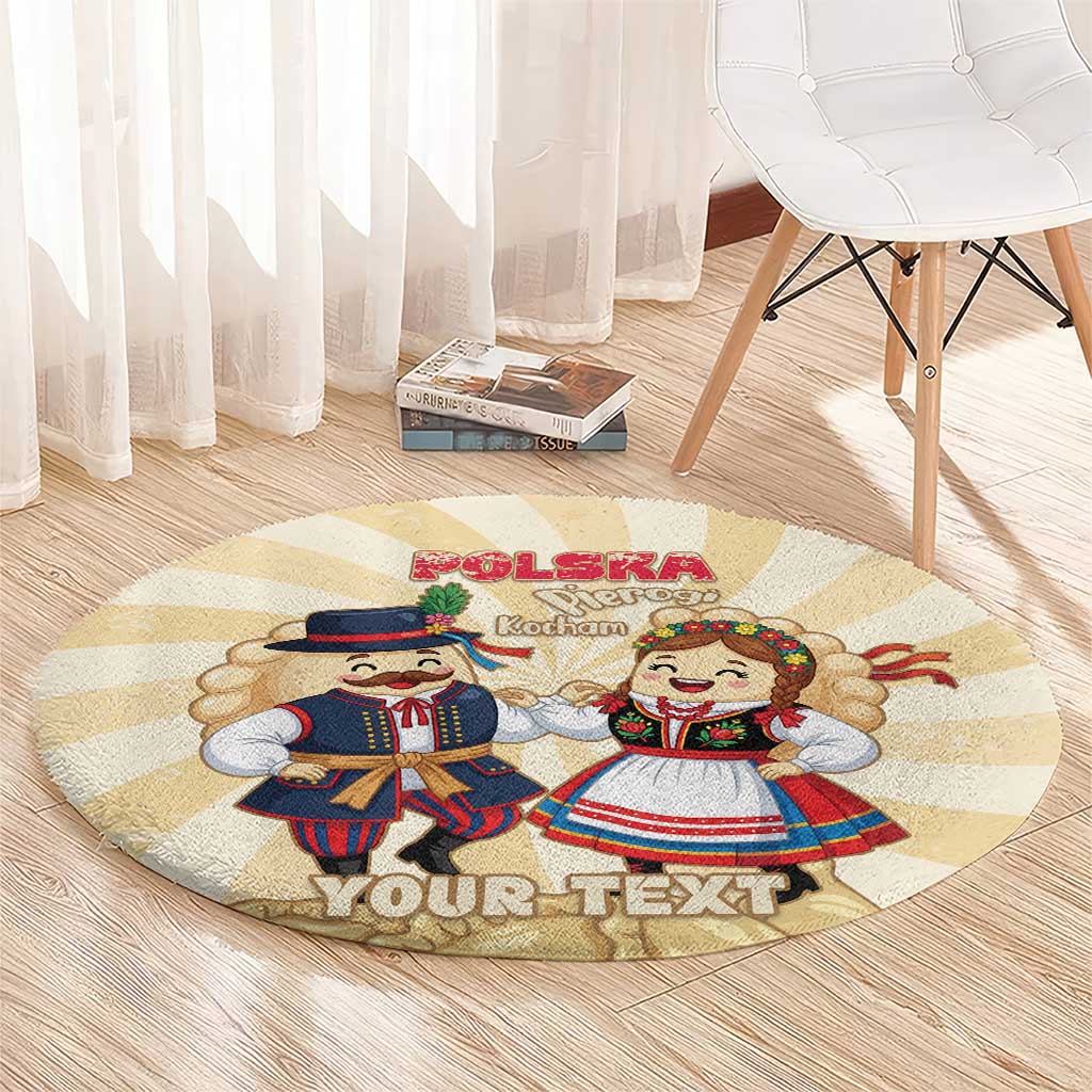 Personalised Pierogi Festival Poland Round Carpet Polska Dumpling Kocham - Wonder Print Shop
