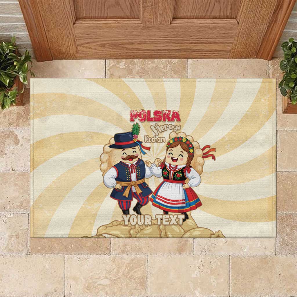 Personalised Pierogi Festival Poland Rubber Doormat Polska Dumpling Kocham - Wonder Print Shop