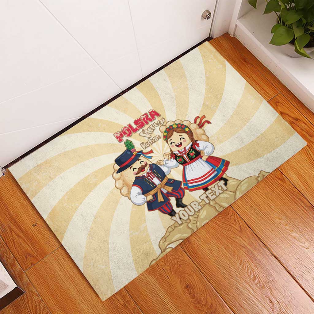 Personalised Pierogi Festival Poland Rubber Doormat Polska Dumpling Kocham - Wonder Print Shop