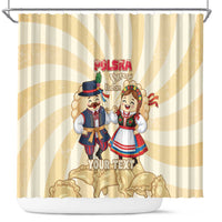 Personalised Pierogi Festival Poland Shower Curtain Polska Dumpling Kocham - Wonder Print Shop