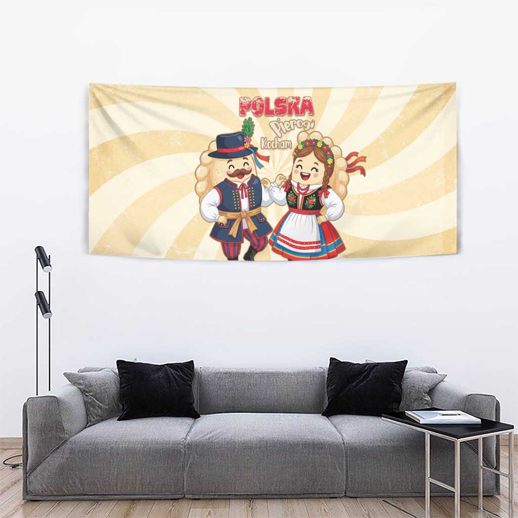Personalised Pierogi Festival Poland Tapestry Polska Dumpling Kocham - Wonder Print Shop