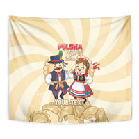 Personalised Pierogi Festival Poland Tapestry Polska Dumpling Kocham - Wonder Print Shop