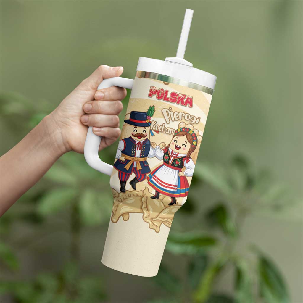 Personalised Pierogi Festival Poland Tumbler With Handle Polska Dumpling Kocham - Wonder Print Shop