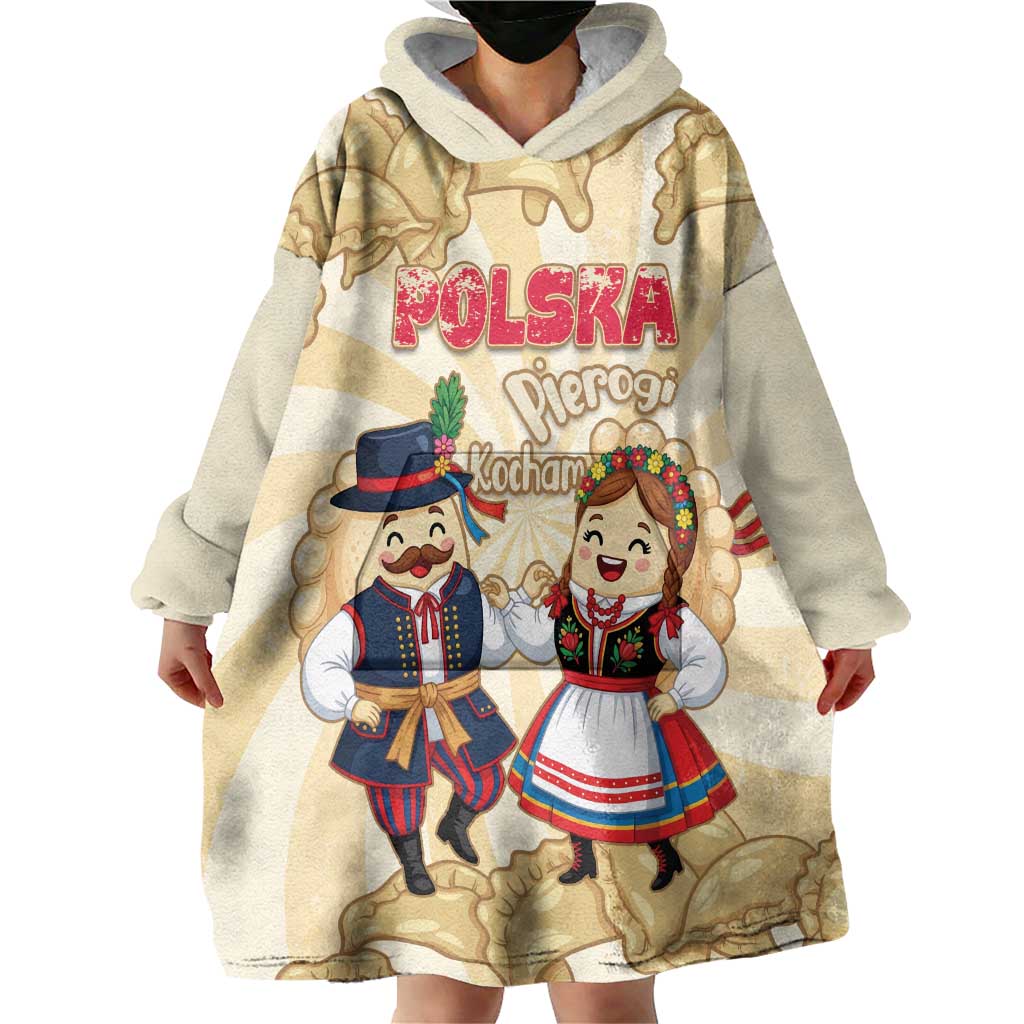 Personalised Pierogi Festival Poland Wearable Blanket Hoodie Polska Dumpling Kocham - Wonder Print Shop
