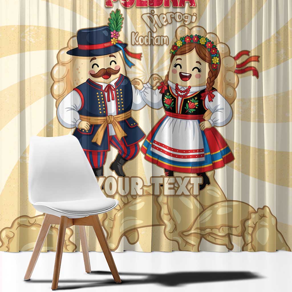 Personalised Pierogi Festival Poland Window Curtain Polska Dumpling Kocham - Wonder Print Shop