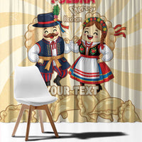 Personalised Pierogi Festival Poland Window Curtain Polska Dumpling Kocham - Wonder Print Shop