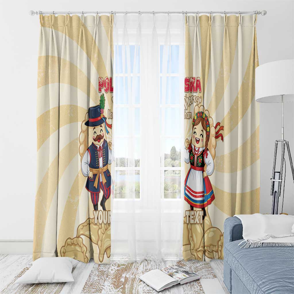 Personalised Pierogi Festival Poland Window Curtain Polska Dumpling Kocham - Wonder Print Shop