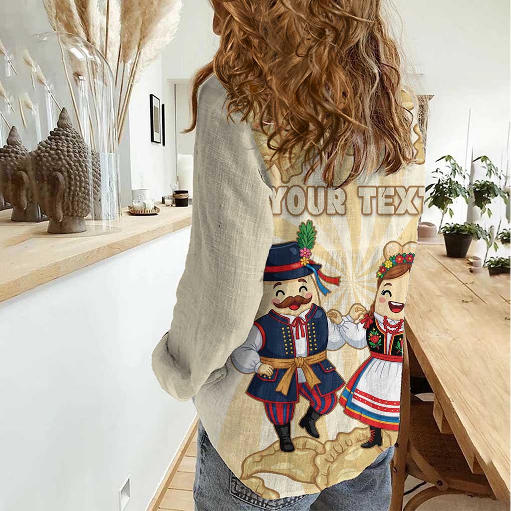 Personalised Pierogi Festival Poland Women Casual Shirt Polska Dumpling Kocham - Wonder Print Shop