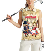 Personalised Pierogi Festival Poland Women Sleeveless Polo Shirt Polska Dumpling Kocham - Wonder Print Shop