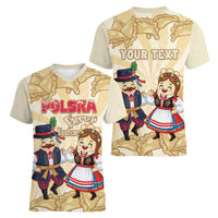 Personalised Pierogi Festival Poland Women V-Neck T-Shirt Polska Dumpling Kocham - Wonder Print Shop