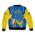 Ukraine Bomber Jacket Happy Ukrainian 32nd Independence Anniversary - Wonder Print Shop