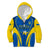 Ukraine Kid Hoodie Happy Ukrainian 32nd Independence Anniversary - Wonder Print Shop