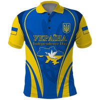 Ukraine Polo Shirt Happy Ukrainian 32nd Independence Anniversary - Wonder Print Shop