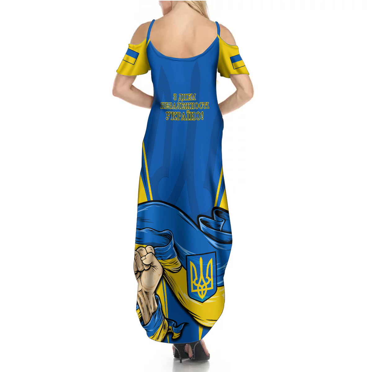 Ukraine Summer Maxi Dress Happy Ukrainian 32nd Independence Anniversary - Wonder Print Shop