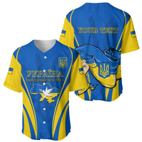 Custom Ukraine Baseball Jersey Happy Ukrainian 32nd Independence Anniversary - Wonder Print Shop