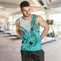 hawaii-men-tank-top-polynesian-shark-tattoo-with-plumeria-turquoise-gradient