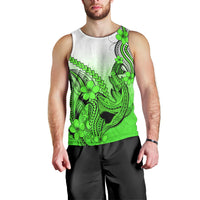 hawaii-men-tank-top-polynesian-shark-tattoo-with-plumeria-green-gradient