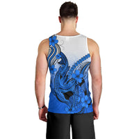 hawaii-men-tank-top-polynesian-shark-tattoo-with-plumeria-blue-gradient