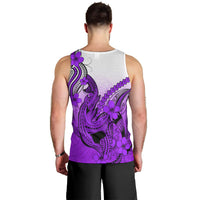 hawaii-men-tank-top-polynesian-shark-tattoo-with-plumeria-purple-gradient