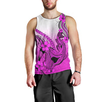 hawaii-men-tank-top-polynesian-shark-tattoo-with-plumeria-pink-gradient