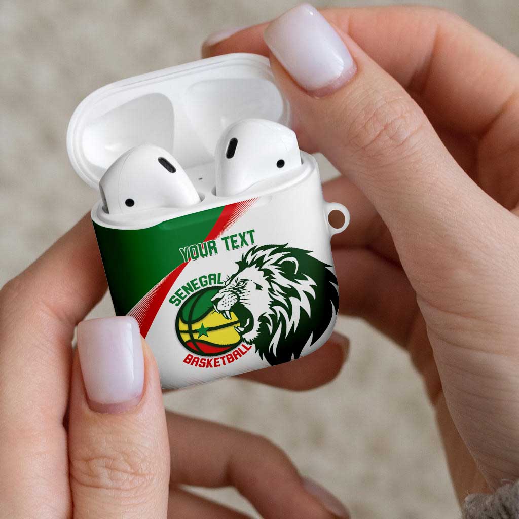 Senegal Basketball Custom AirPods Case Come On Lions - Wonder Print Shop