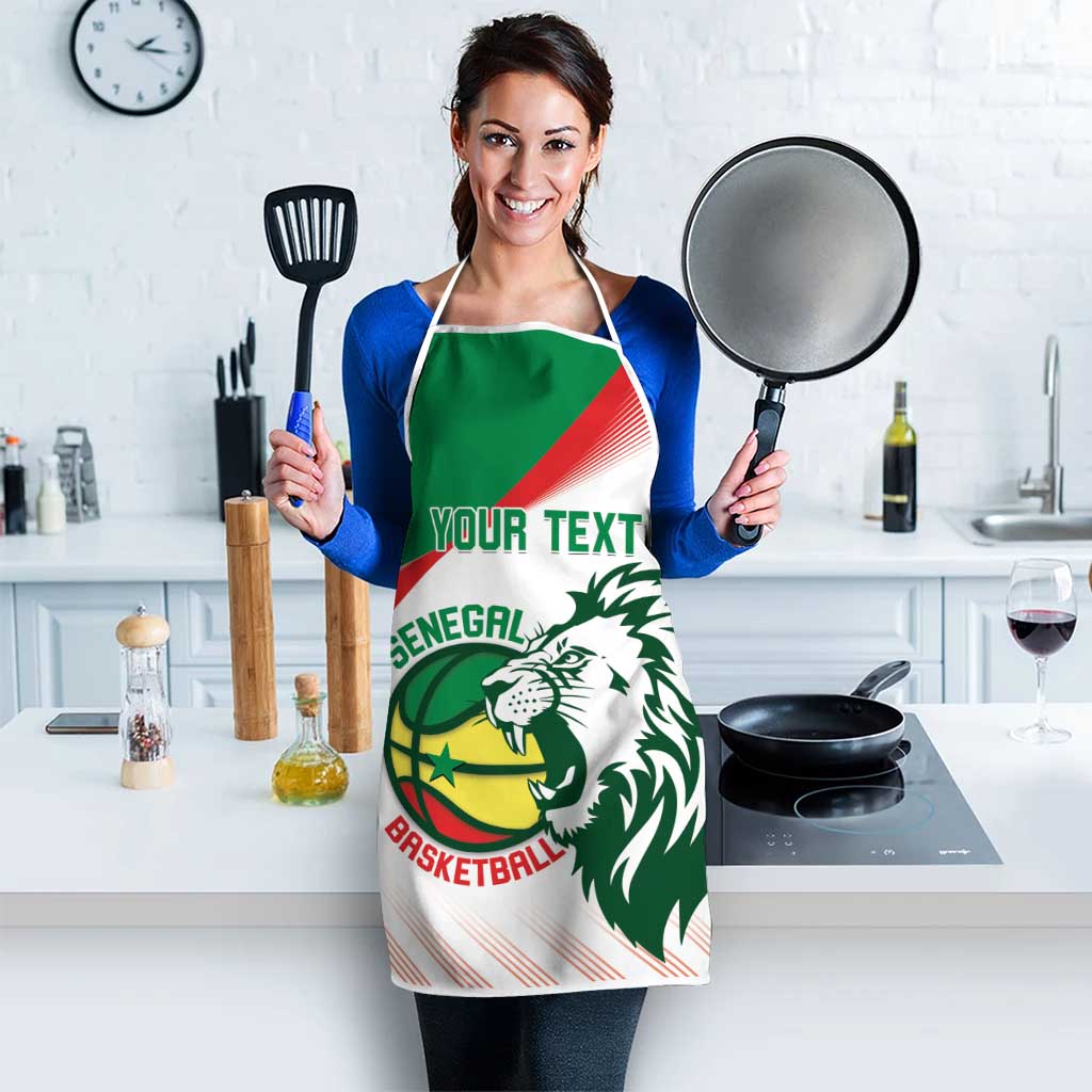 Senegal Basketball Custom Apron Come On Lions - Wonder Print Shop