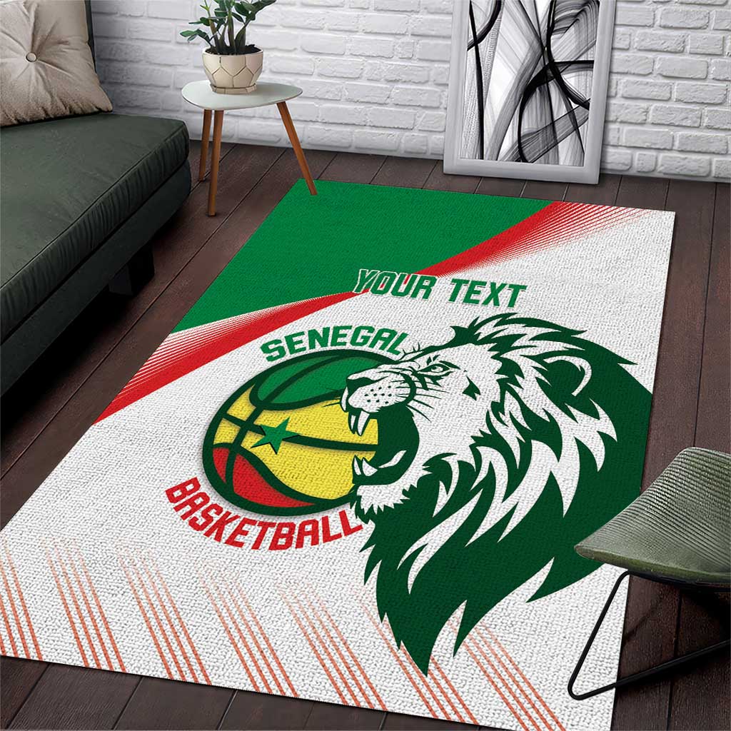 Senegal Basketball Custom Area Rug Come On Lions - Wonder Print Shop
