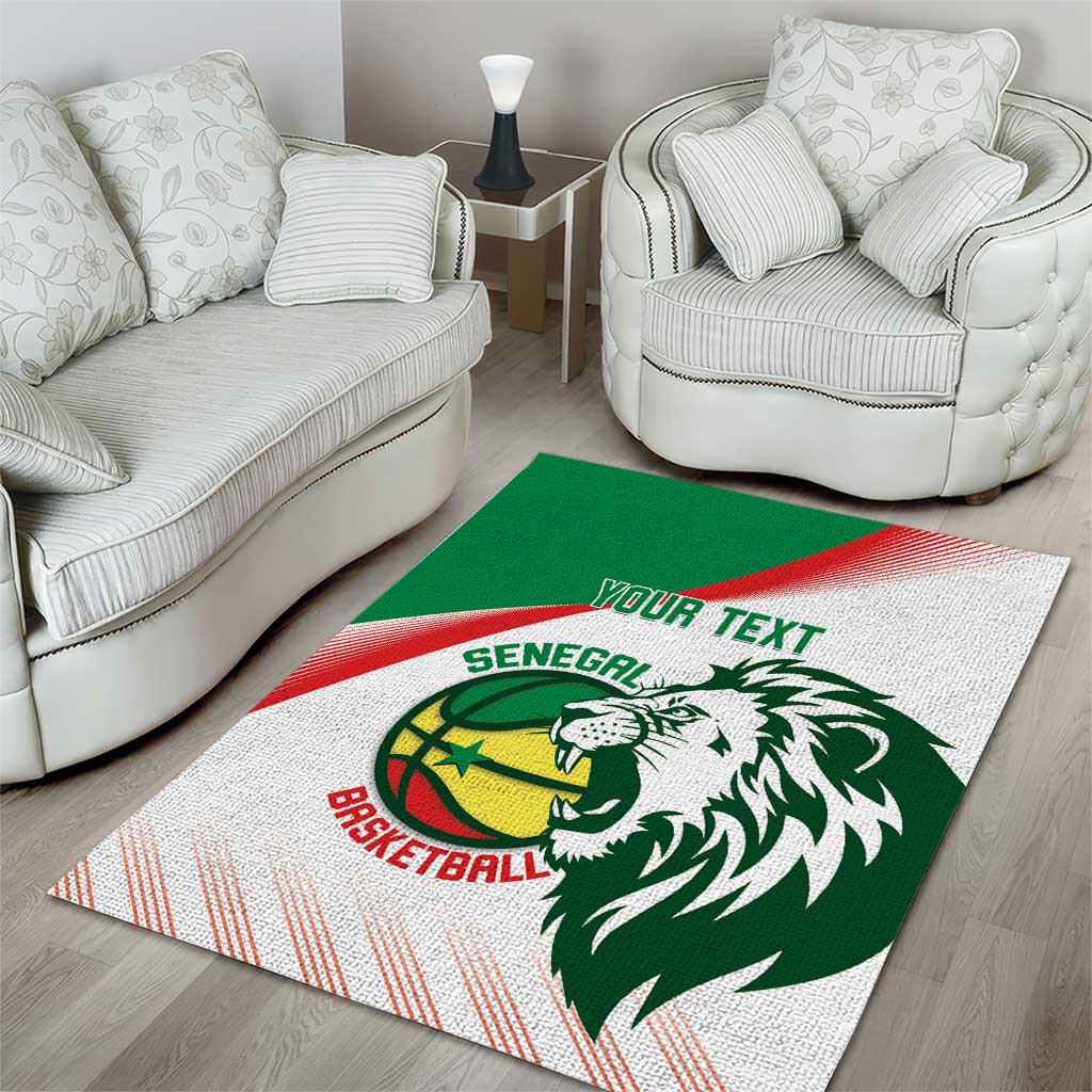 Senegal Basketball Custom Area Rug Come On Lions - Wonder Print Shop