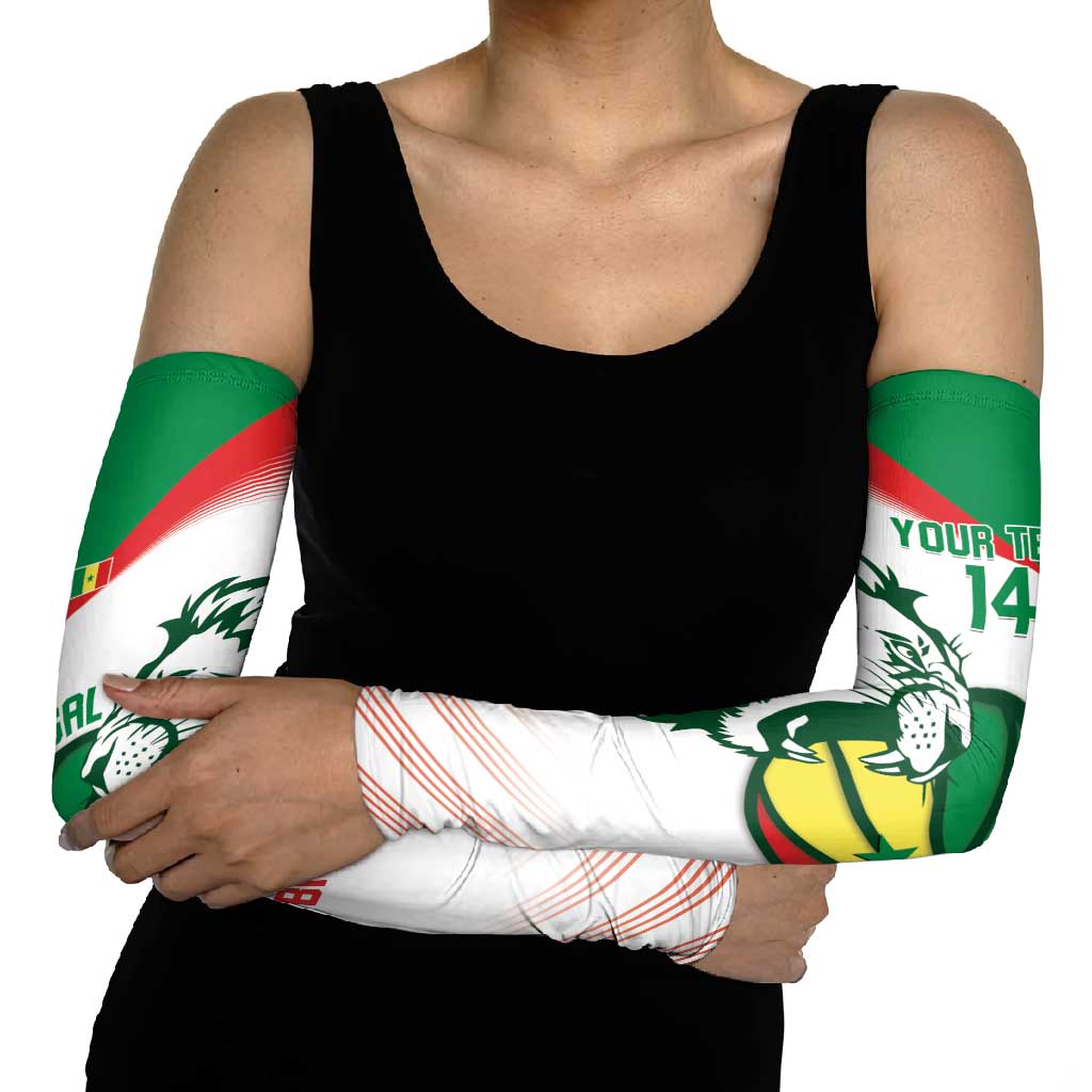 Senegal Basketball Custom Arm Sleeves Come On Lions - Wonder Print Shop