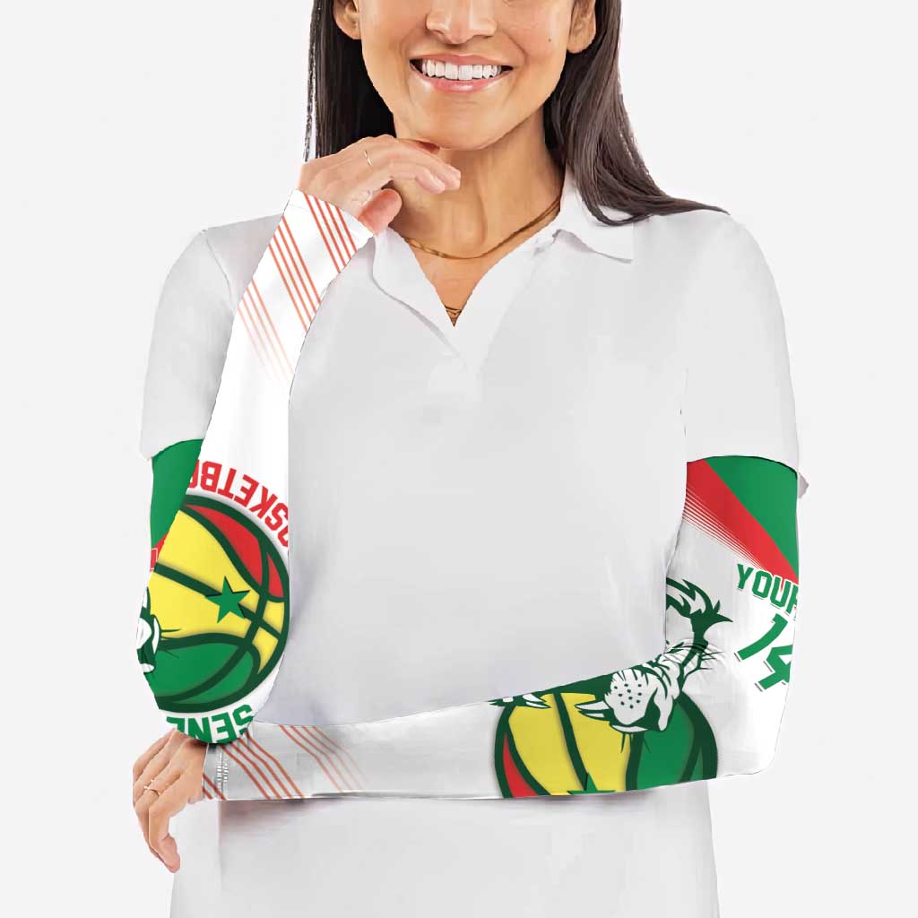 Senegal Basketball Custom Arm Sleeves Come On Lions - Wonder Print Shop