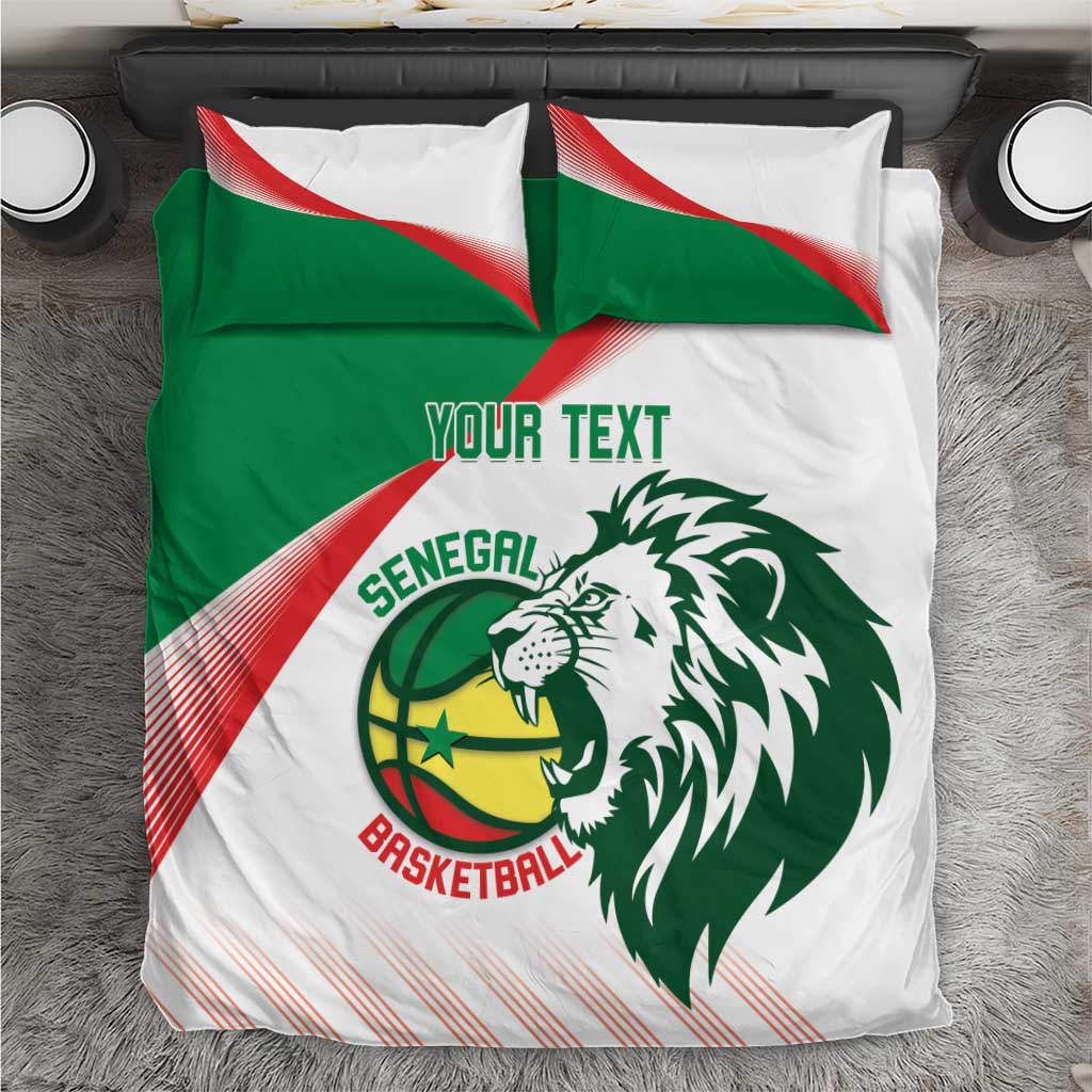 Senegal Basketball Custom Bedding Set Come On Lions - Wonder Print Shop