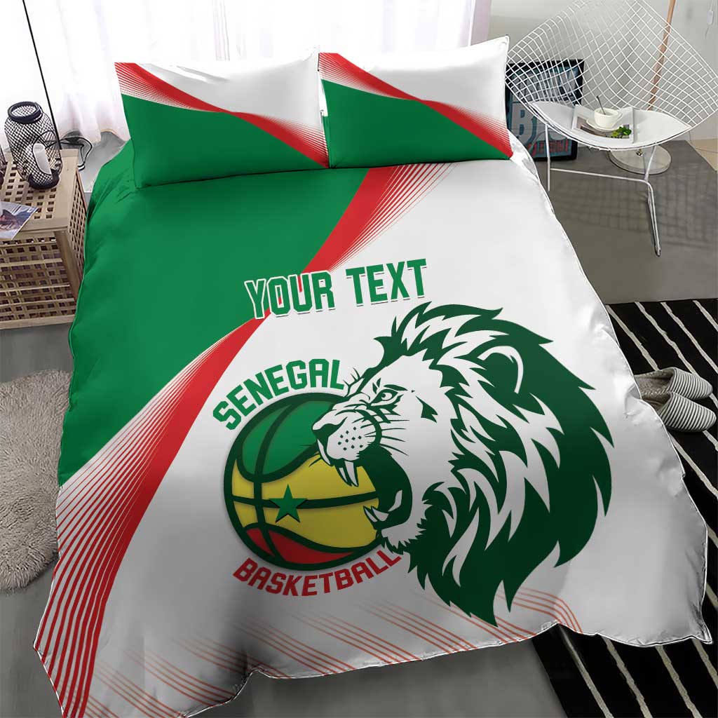 Senegal Basketball Custom Bedding Set Come On Lions - Wonder Print Shop
