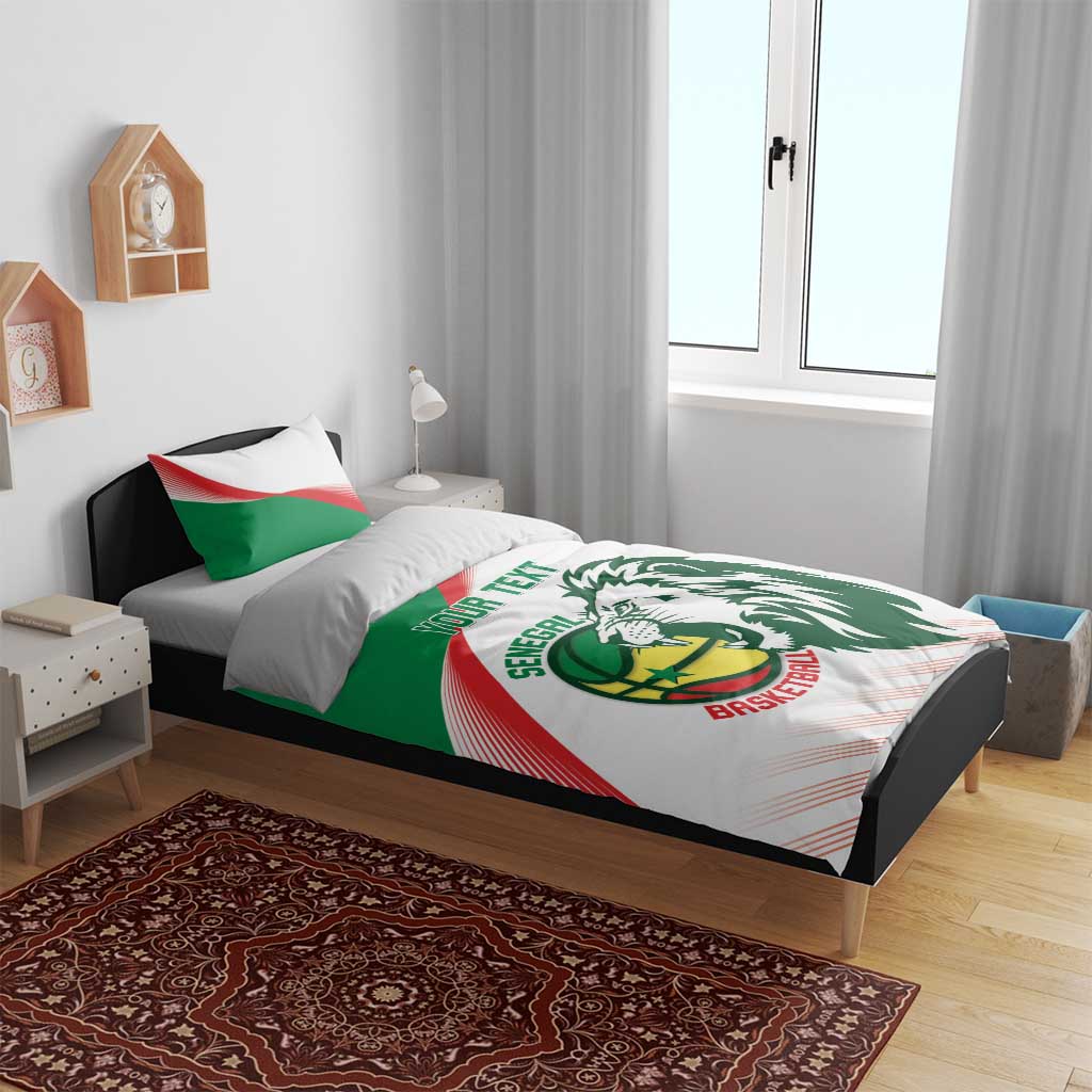 Senegal Basketball Custom Bedding Set Come On Lions - Wonder Print Shop