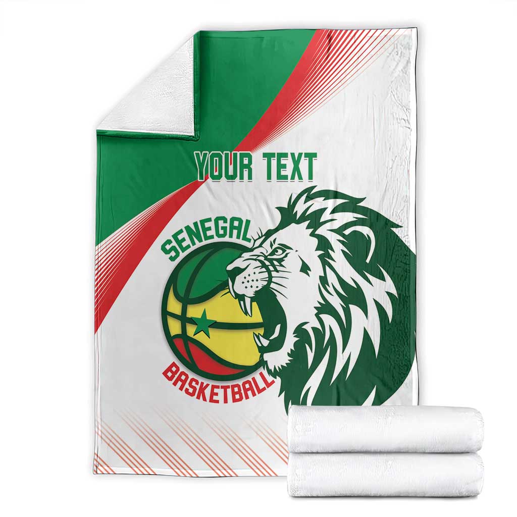 Senegal Basketball Custom Blanket Come On Lions - Wonder Print Shop