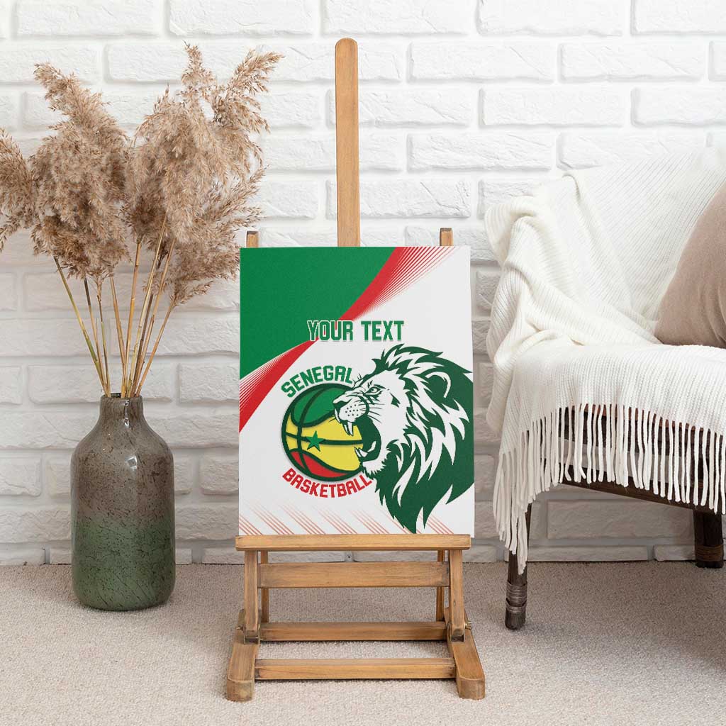 Senegal Basketball Custom Canvas Wall Art Come On Lions - Wonder Print Shop