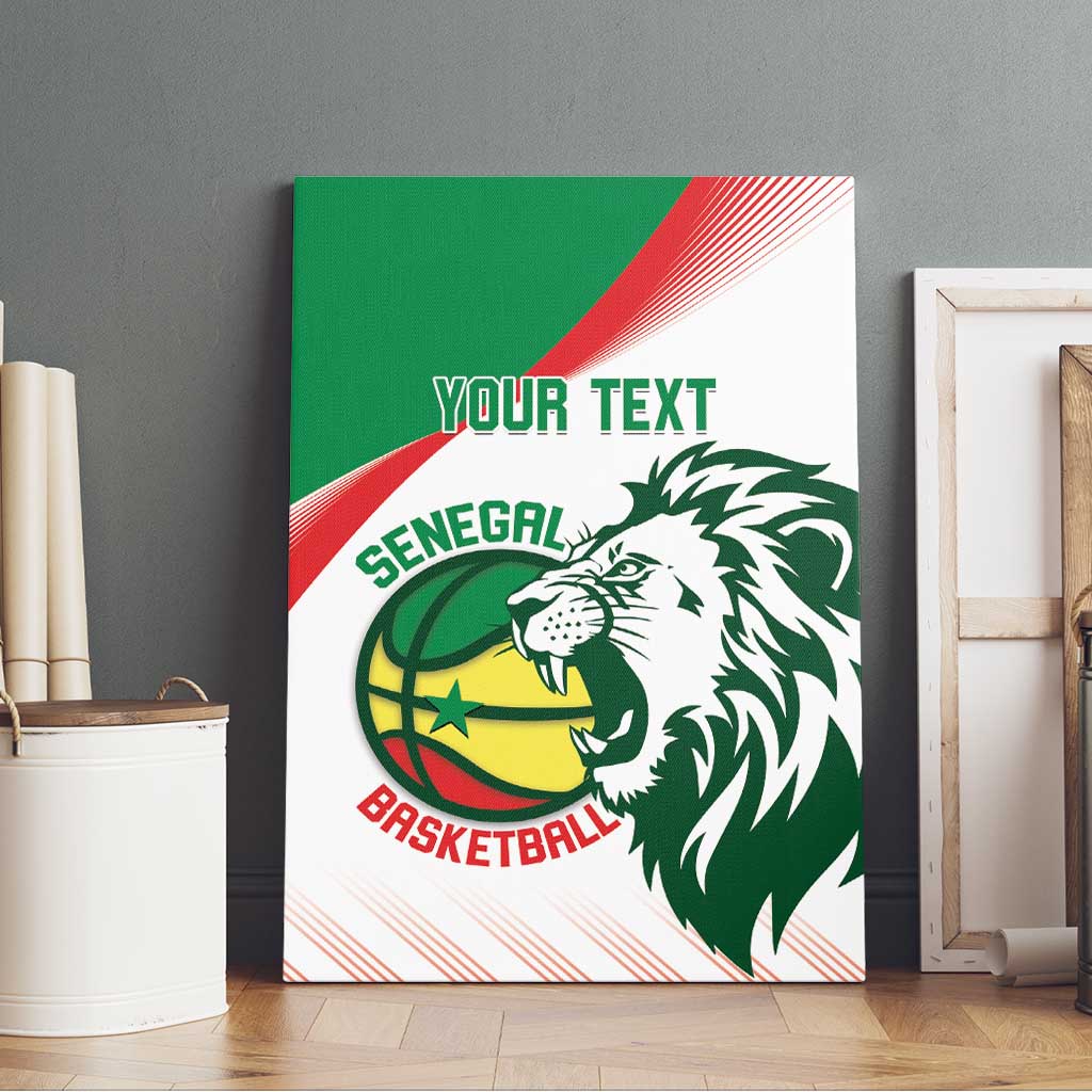 Senegal Basketball Custom Canvas Wall Art Come On Lions - Wonder Print Shop