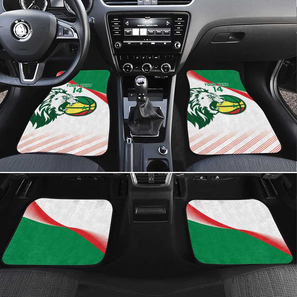 Senegal Basketball Custom Car Mats Come On Lions - Wonder Print Shop