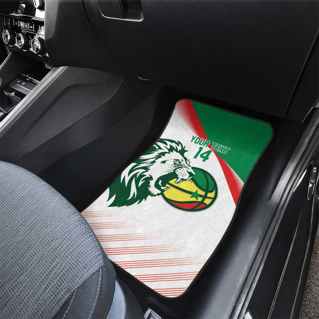 Senegal Basketball Custom Car Mats Come On Lions - Wonder Print Shop