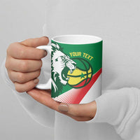 Senegal Basketball Custom Ceramic Mug Come On Lions - Wonder Print Shop