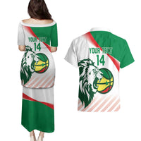 Senegal Basketball Custom Couples Matching Puletasi and Hawaiian Shirt Come On Lions - Wonder Print Shop