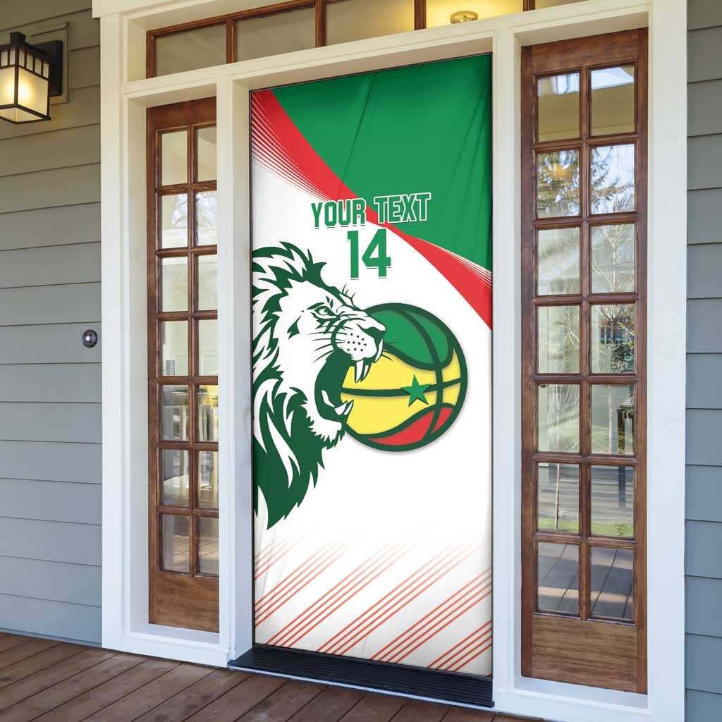 Senegal Basketball Custom Door Cover Come On Lions - Wonder Print Shop