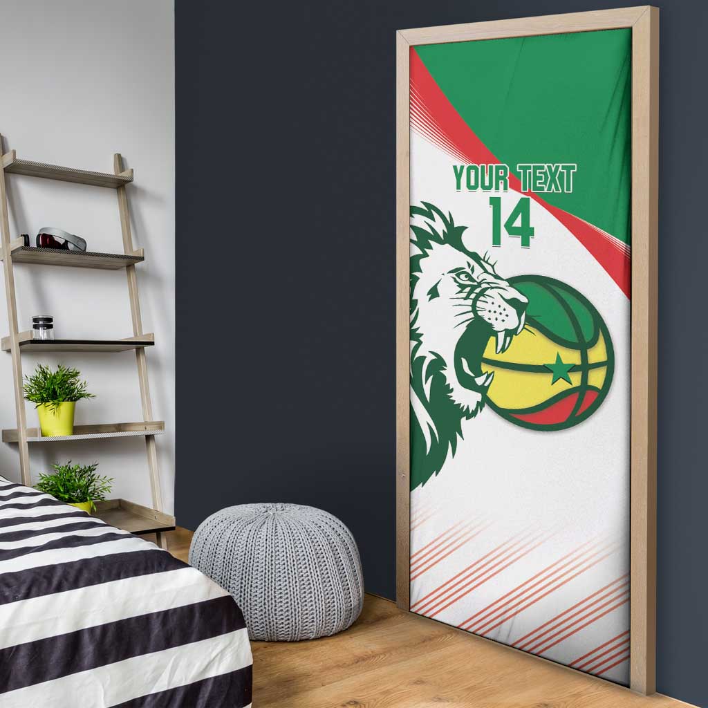 Senegal Basketball Custom Door Cover Come On Lions - Wonder Print Shop