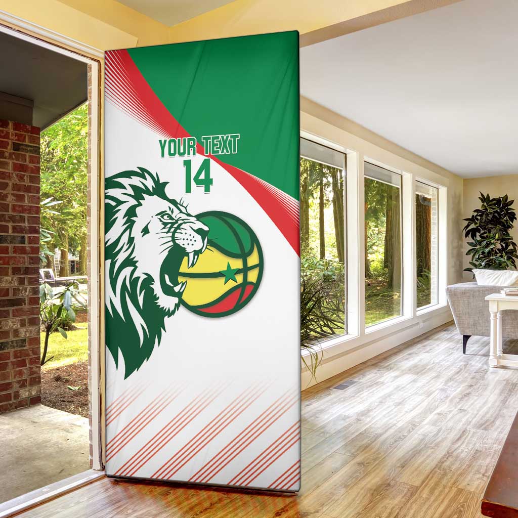Senegal Basketball Custom Door Cover Come On Lions - Wonder Print Shop