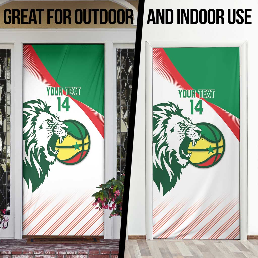 Senegal Basketball Custom Door Cover Come On Lions - Wonder Print Shop