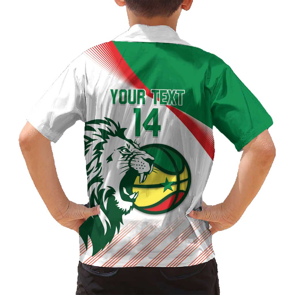 Senegal Basketball Custom Family Matching Long Sleeve Bodycon Dress and Hawaiian Shirt Come On Lions - Wonder Print Shop